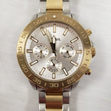 Fossil Bannon White Dial Two Tone Steel Strap Watch for Men - BQ2707
