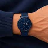 Lacoste Moon  Blue Dial Blue Steel Strap Watch for Men - 2011058