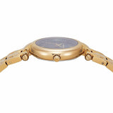 Michael Kors Laney Green Dial Gold Steel Strap Watch for Women - MK4892