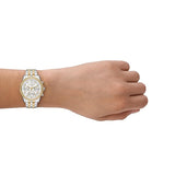 Michael Kors Bryant Silver Dial Two Tone Steel Strap Watch for Women - MK7532