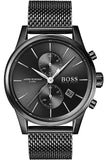 Hugo Boss Associate Chronograph Grey Dial Grey Mesh Bracelet Watch for Men - 1513870