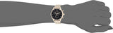 Hugo Boss Companion Chronograph Black Dial Rose Gold Mesh Strap Watch For Men - 1513548