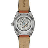 Fossil Everett Green Dial Brown Leather Strap Watch for Men - ME3261