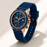 Lacoste Neoheritage Blue Dial Blue Silicone Strap Watch for Men - 2011253