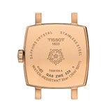 Tissot T-Lady Silver Dial Brown Leather Strap Watch for Women - T058.109.36.031.02