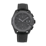 Tag Heuer Aquaracer Automatic Chronograph Special Edition Titanium Grey Dial Black Leather Strap Watch for Men - CAY218B.FC6370