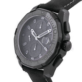 Tag Heuer Aquaracer Automatic Chronograph Special Edition Titanium Grey Dial Black Leather Strap Watch for Men - CAY218B.FC6370
