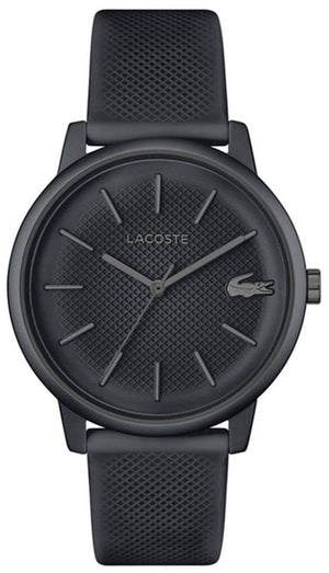 Lacoste 12.12 Gray Dial Gray Silicon Strap Watch for Men - 2011242