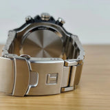 Tissot T-Race Black Dial Gray Steel Strap Watch for Men - T141.417.11.051.01