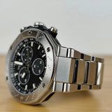 Tissot T-Race Black Dial Gray Steel Strap Watch for Men - T141.417.11.051.01