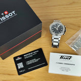 Tissot T-Race Black Dial Gray Steel Strap Watch for Men - T141.417.11.051.01