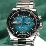 Tissot PR516 Blue Dial Silver Steel Strap Watch for Men - T149.417.11.041.01