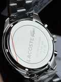 Lacoste Boston Beige Dial Silver Steel Strap Watch for Men - 2011271