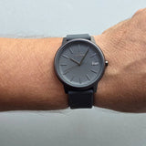 Lacoste 12.12 Gray Dial Gray Silicon Strap Watch for Men - 2011242