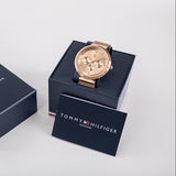 Tommy Hilfiger Lidia Rose Gold Dial Rose Gold Mesh Strap Watch for Women - 1782538