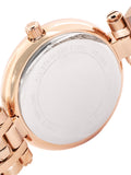Michael Kors Laney Silver Dial Rose Gold Steel Strap Watch for Women - MK4893