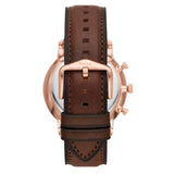 Fossil Neutra Brown Dial Brown Leather Strap Watch for Men - FS6026