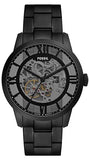 Fossil Townsman Clear Dial Black Steel Strap Watch for Men - ME3269