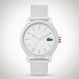Lacoste 12.12 White Dial White Silicon Strap Watch for Unisex - 2010984