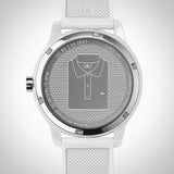 Lacoste 12.12 White Dial White Silicon Strap Watch for Unisex - 2010984