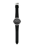 Emporio Armani Ruggero Black Dial Black Leather Strap Watch for Men - AR11193