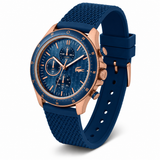 Lacoste Neoheritage Blue Dial Blue Silicone Strap Watch for Men - 2011253