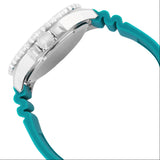Fossil GMT Green Dial Blue Silicon Strap Watch for Men - FS5992