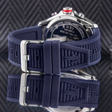 Lacoste Tiebreaker Blue Dial Blue Silicon Strap Watch for Men - 2011154