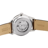 Fossil Townsman Beige Dial Brown Leather Strap Watch for Men - ME3266