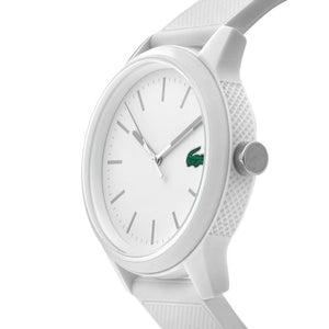 Lacoste 12.12 White Dial White Silicon Strap Watch for Unisex - 2010984