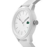 Lacoste 12.12 White Dial White Silicon Strap Watch for Unisex - 2010984