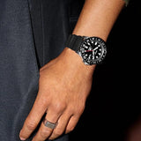 Fossil GMT Black Dial Black Silicon Strap Watch for Men - FS6036