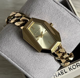 Michael Kors Suri Gold Dial Gold Steel Strap Watch for Women - MK4878