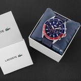 Lacoste Tiebreaker Blue Dial Blue Silicon Strap Watch for Men - 2011154