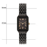 Fossil Raquel Black Dial Black Metal Bracelet Watch for Women - ES5385