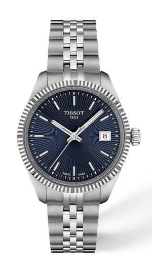 Tissot Ballade Blue Dial Silver Stainless Steel Watch for Unisex - T156.210.11.041.00
