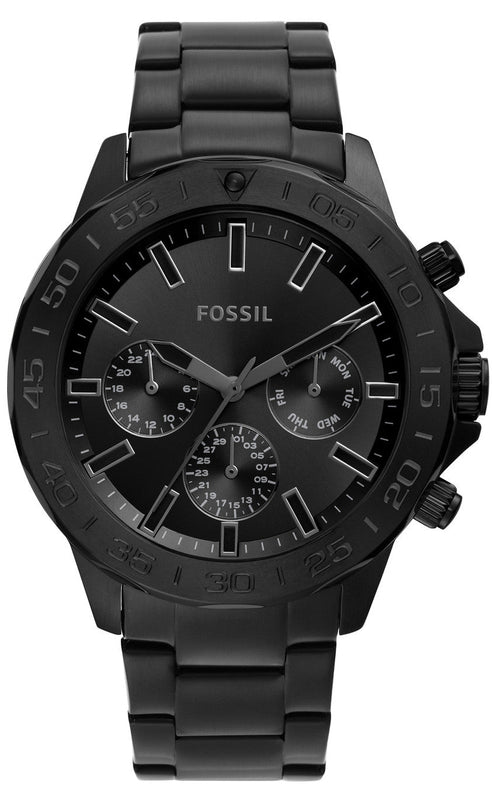 Fossil Bannon Black Dial Black Steel Strap Watch for Men - BQ2587