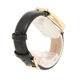 Michael Kors Suri Gold Dial Black Leather Strap Watch for Women - MK4880