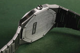 D1 Milano Ultra Thin Fir Green Dial Silver Steel Strap Watch for Men - D1-UTBJ34