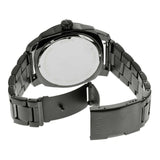 Fossil Machine Black Dial Gray Steel Strap Watch for Men - FS5970