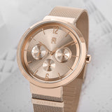 Tommy Hilfiger Lidia Rose Gold Dial Rose Gold Mesh Strap Watch for Women - 1782538