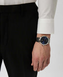 Emporio Armani Ruggero Blue Dial Silver Steel Strap Watch for Men - AR11311