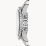 Emporio Armani Diver Chronograph Black Dial Silver Steel Strap Watch For Men - AR11360