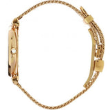 Emporio Armani Retro Gold Dial Gold Mesh Bracelet Watch For Women - AR1957