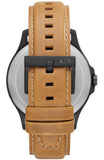 Armani Exchange Hampton Chronograph Green Dial Brown Leather Strap Watch For Men - AX2412