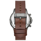 Fossil Bannon Black Dial Brown Leather Strap Watch for Men - BQ2709