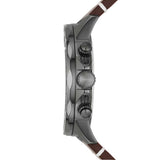 Fossil Bannon Black Dial Brown Leather Strap Watch for Men - BQ2709