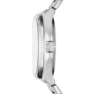 Fossil Bannon Blue Dial Silver Steel Strap Watch for Men - BQ2751