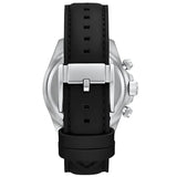 Fossil Autocross Two Black Dial Black Leather Strap Watch for Men - BQ2888