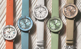 Breitling Superocean Heritage '57 Pastel Paradise Blue Dial Blue Leather Strap Watch for Women - A10340161C1X1